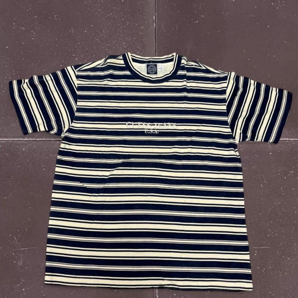 Vintage 1990s GUESS Stripes T Shirt